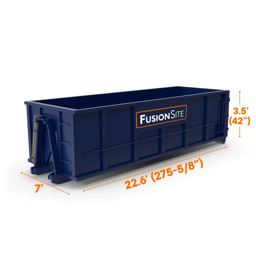 20 yard dumpster rental Nashville dimensions