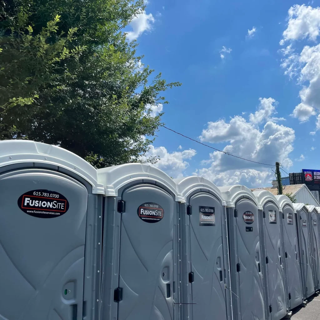 Portable bathrooms for festivals and events