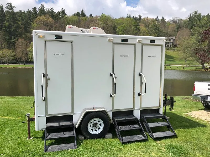 Portable bathrooms trailers for special events